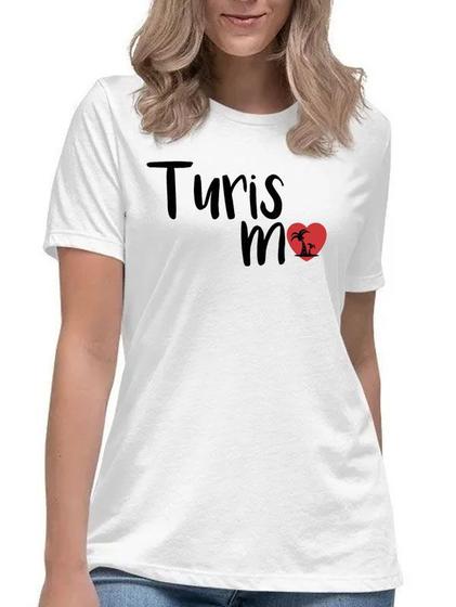 Imagem de Camiseta love turismo universitaria curso faculdade