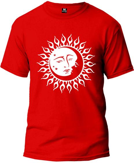 Imagem de Camiseta Lua e Sol Adulto Camisa Manga Curta Premium 100% Algodão Fresquinha