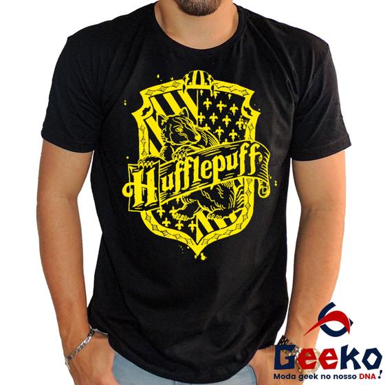 Imagem de Camiseta Lufa Lufa 100% Algodão Harry Potter Hufflepuff Geeko
