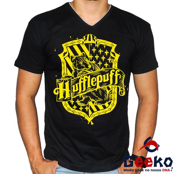 Imagem de Camiseta Lufa Lufa 100% Algodão Hogwarts Harry Potter Hufflepuff Geeko Shirts 02