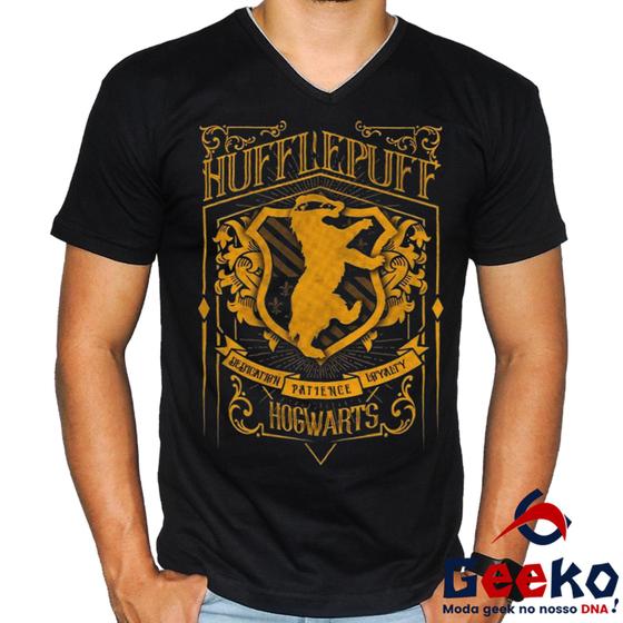Imagem de Camiseta Lufa Lufa 100% Algodão Hogwarts Harry Potter Hufflepuff Lufa-Lufa Geeko Shirts 06