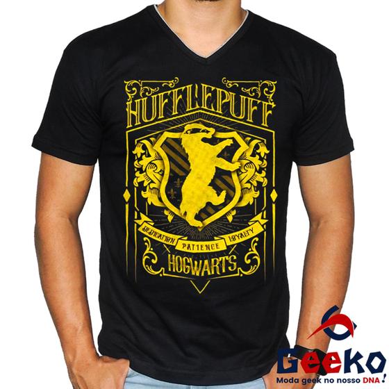 Imagem de Camiseta Lufa Lufa 100% Algodão Hogwarts Harry Potter Hufflepuff Lufa-Lufa Geeko Shirts 07