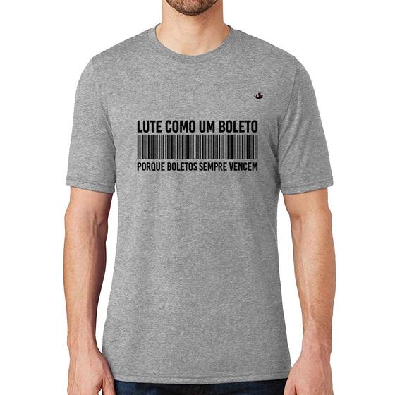 Imagem de Camiseta Lute como um boleto - Foca na Moda