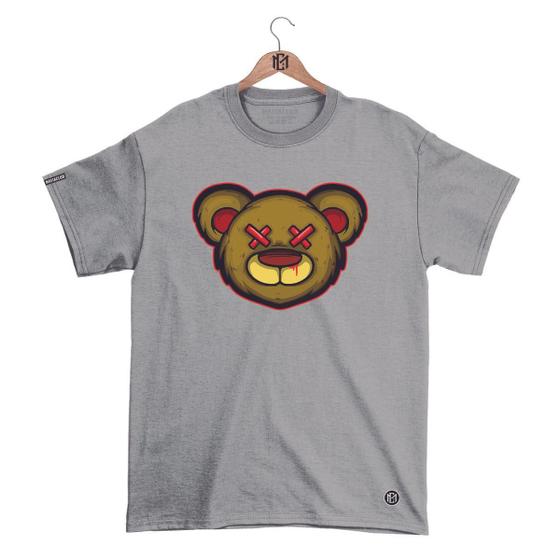 Imagem de Camiseta Máfiaclub Gola Redonda Estampa URSO XX Streetwear fio 30.1 Penteado.