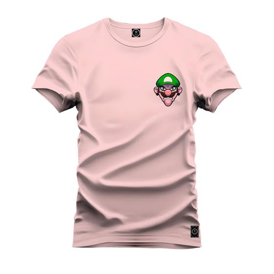 Imagem de Camiseta Malha Premium Estampada Unissex Bigode Verde Peito