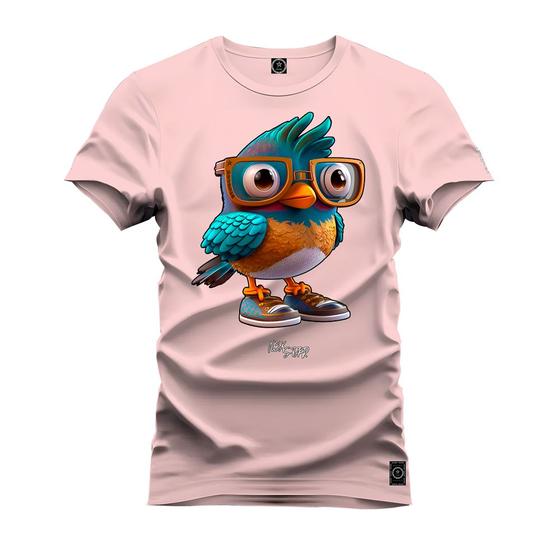 Imagem de Camiseta Malha Premium Estampada Unissex Passaro Nerd