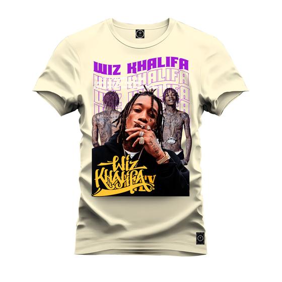 Imagem de Camiseta Malha Premium Estampada Unissex Wiz Khalifa