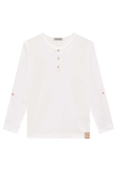 Imagem de Camiseta Malha Wave Infantil Off White Lucboo