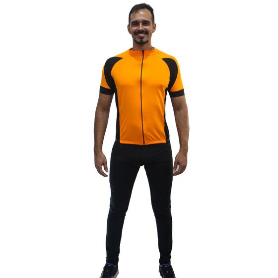 Imagem de Camiseta manga curta camisa para ciclismo bike mtb ciclista com faixa na costa