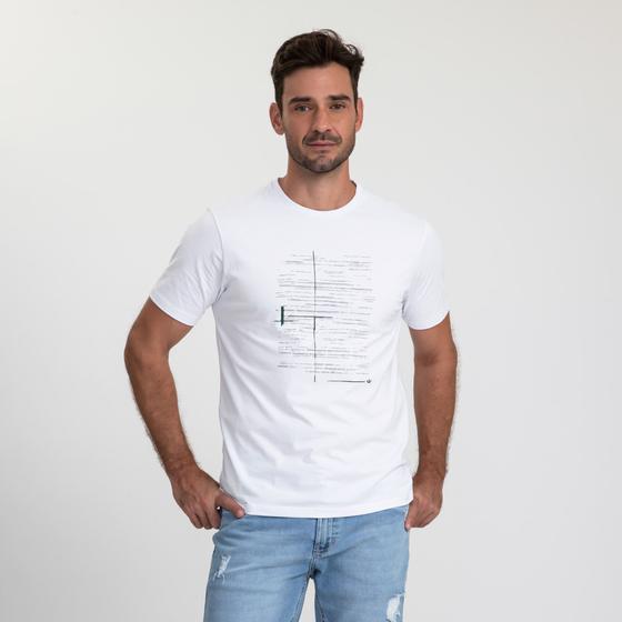 Imagem de Camiseta Manga Curta Docthos Slim Pima Abstrata