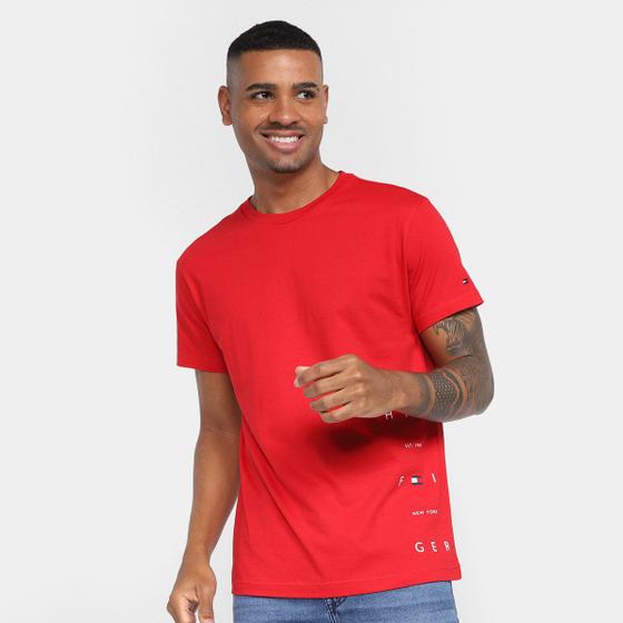 Camiseta Manga Curta Tommy Hilfiger Casual Masculina Menor preço em Camiseta Manga Curta Tommy Hilfiger Casual Masculina