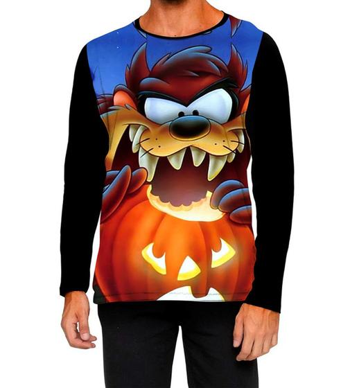 Imagem de Camiseta Manga Longa Ads Taz Mania Looney tunes Abóbora Halloween