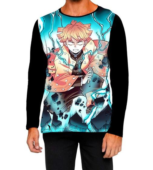 Imagem de Camiseta Manga Longa Ads Zenitsu Demon Slayer Kimetsu no yaiba 2