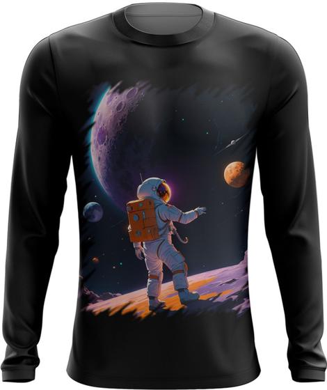 Imagem de Camiseta Manga Longa Astronauta Dance Vaporwave 5