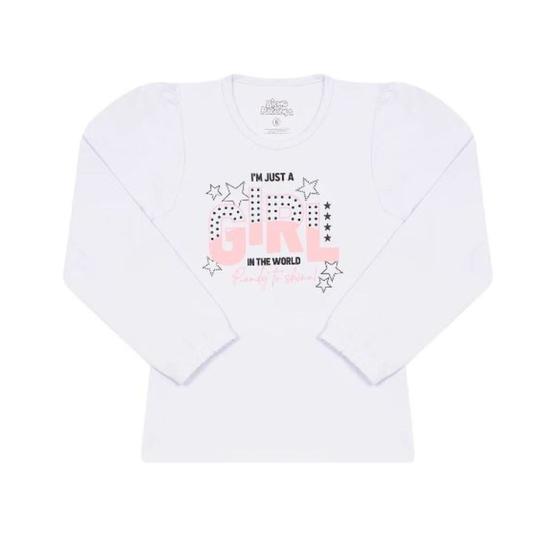 Imagem de Camiseta Manga Longa Bicho Bagunça Branco/Girl 3302