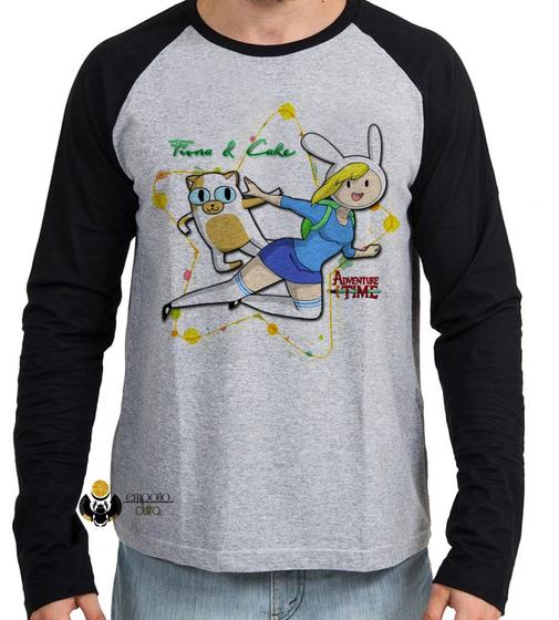 Imagem de Camiseta Manga Longa blusa Adventure Time Fiona  Cake