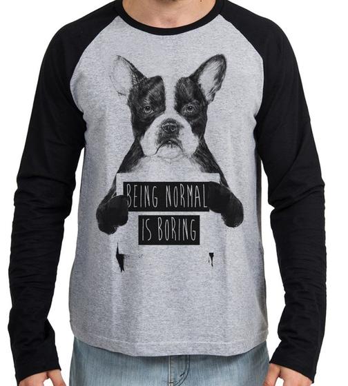 Imagem de Camiseta Manga Longa blusa Cusco being normal is boring