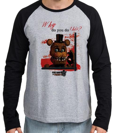 Imagem de Camiseta Manga Longa blusa Five Nights at Freddy's Toy Freddy