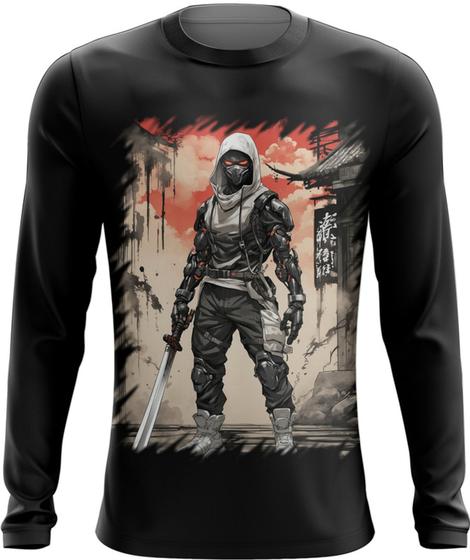 Imagem de Camiseta Manga Longa Ciborgue Ninja Robô Espreita 4