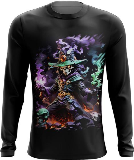 Imagem de Camiseta Manga Longa Mago da Morte Trevas Magia 10