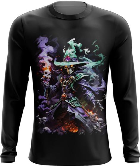 Imagem de Camiseta Manga Longa Mago da Morte Trevas Magia 9