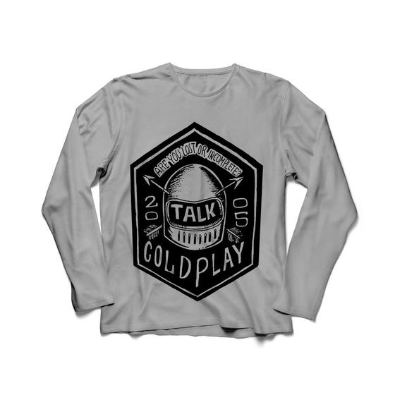 Imagem de Camiseta Manga Longa Masculina Coldplay Talk