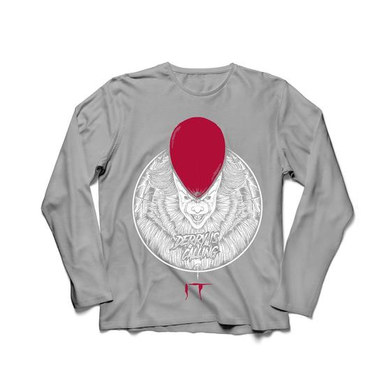 Imagem de Camiseta Manga Longa Masculina It, A Coisa Pennywise