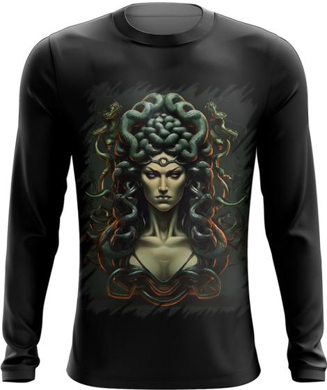 Imagem de Camiseta Manga Longa Medusa Academia Gym Músculo 1