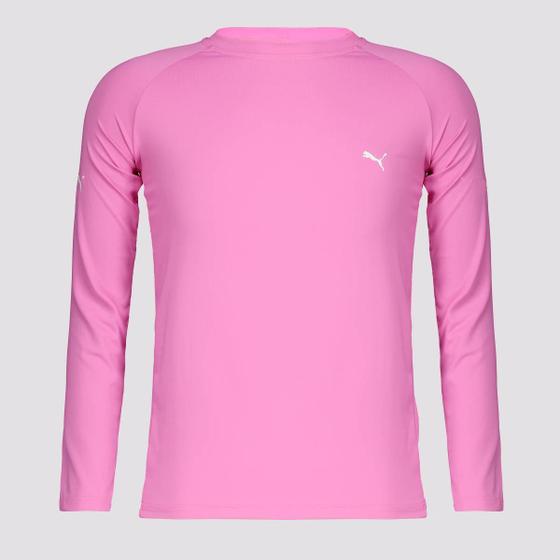 Imagem de Camiseta Manga Longa Puma UV50+ Infantil Rosa