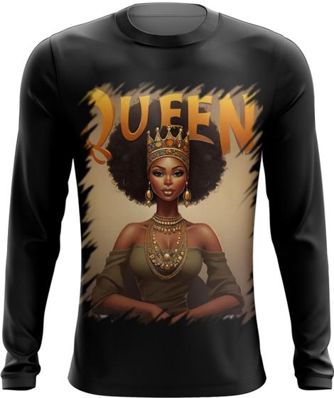 Imagem de Camiseta Manga Longa Rainha Africana Queen Afric 6