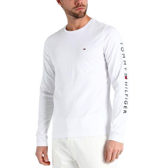 Imagem de Camiseta manga longa tommy hilfiger masculina logo long