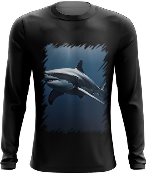 Imagem de Camiseta Manga Longa Tubarão Shark Rei dos Mares 1