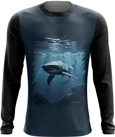 Imagem de Camiseta Manga Longa Tubarão Shark Rei dos Mares 5