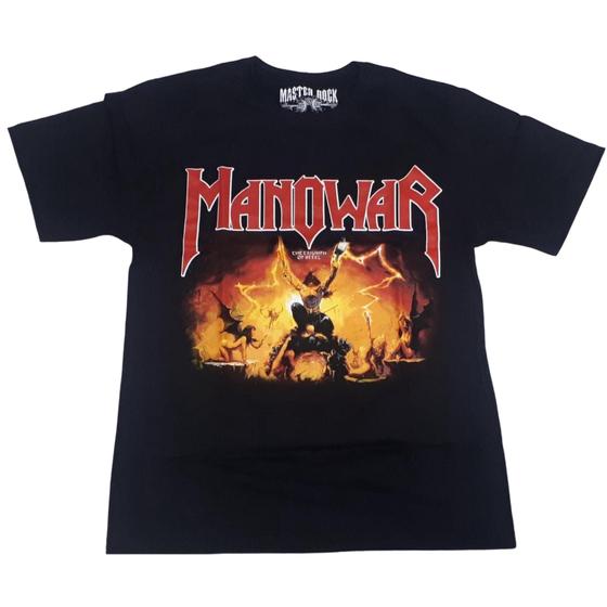 Imagem de Camiseta ManoWar Preta The Triumph of Steel Extra G1 G2 G3 Plus Size MR238 RC