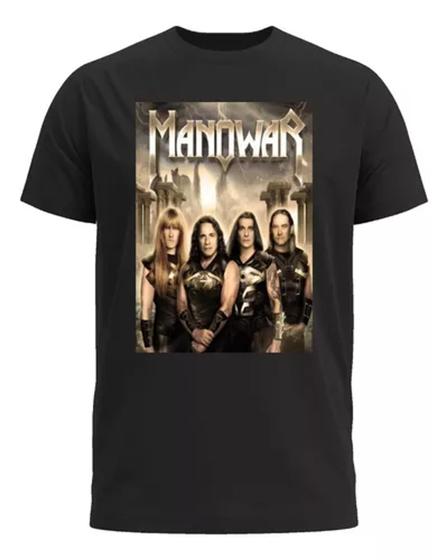 Imagem de Camiseta Manowar Rock And Roll Banda Camisa