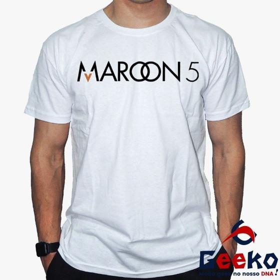 Imagem de Camiseta Maroon 5 100% Algodão Pop Geeko