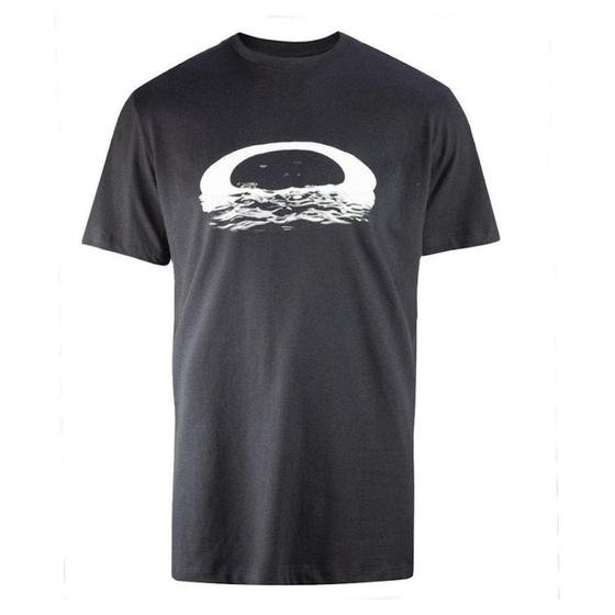 Imagem de Camiseta Masc Mod Ocean Waves Moon Graphic - Blackout