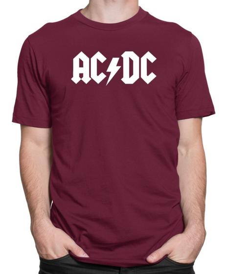 Imagem de Camiseta Masculina Ac/Dc Banda De Rock Camisa 100% Algodão