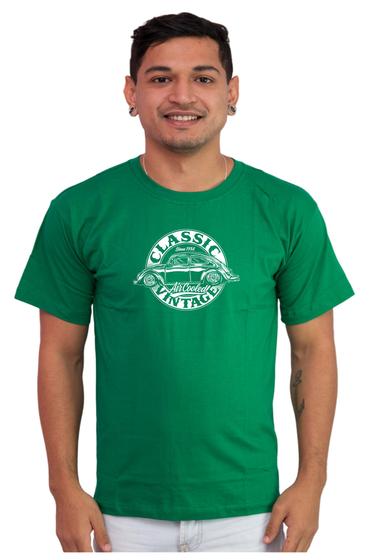 Imagem de Camiseta Masculina Algodão Carros Clássicos Fusca Classic