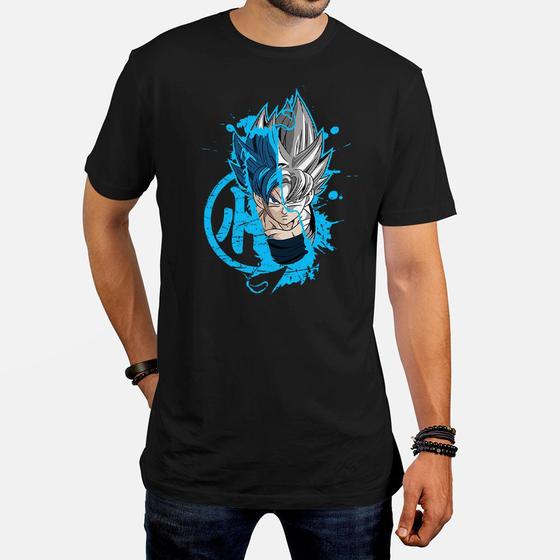 Camiseta Masculina Algodão Dragon Ball Goku Blue - FIRE FOX - Camiseta  Masculina - Magazine Luiza