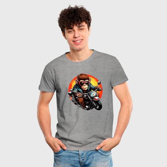 Imagem de Camiseta Masculina Algodão Estampa Club Moto Manga Curta