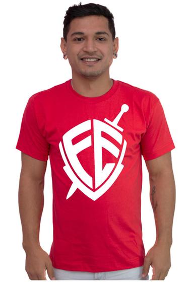 Imagem de Camiseta Masculina Algodão Evangélica Fe