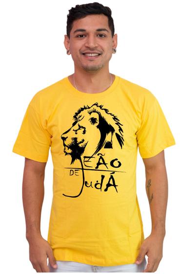 Imagem de Camiseta Masculina Algodão Evangélica Leão De Juda