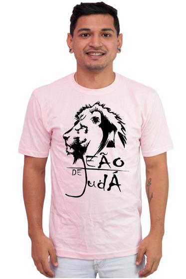 Imagem de Camiseta Masculina Algodão Evangélica Leão De Juda