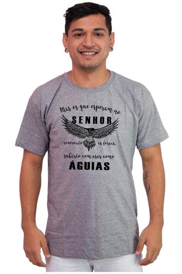 Imagem de Camiseta Masculina Algodão Evangélica Mas Os Que Esperam