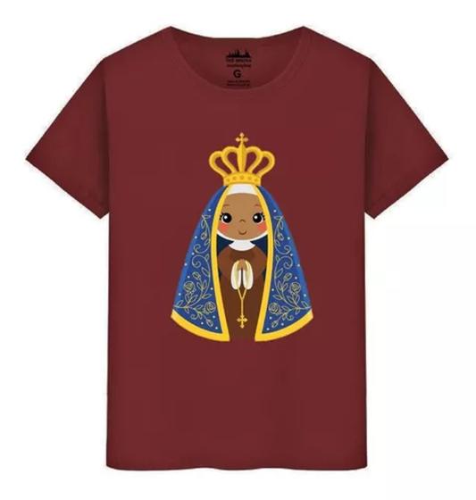 Imagem de Camiseta Masculina Algodão Premium Nossa Senhora Católico