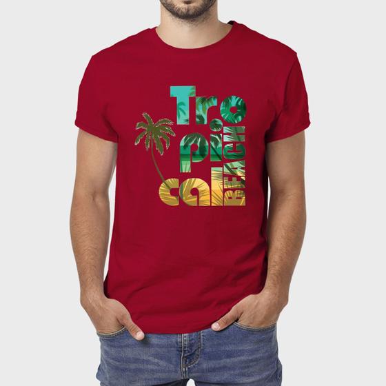 Imagem de Camiseta Masculina Algodão Tropical Premium