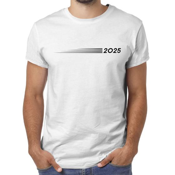 Imagem de Camiseta Masculina Ano Novo 2025 Algodão