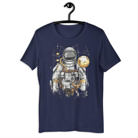 Imagem de Camiseta Masculina Astronauta Yellow Moon