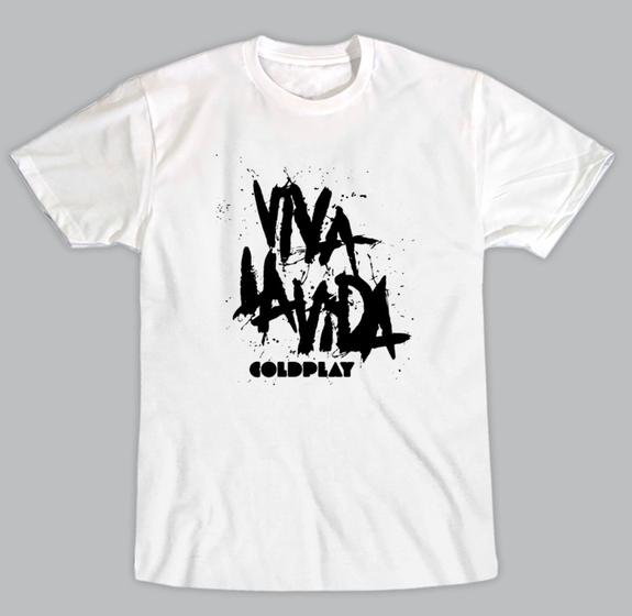 Imagem de Camiseta Masculina Banda Coldplay Viva Lá Vida!